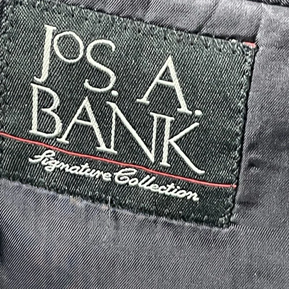 Jos A Bank Dark Navy Blue Gordon Wool 2 Button Vented Notch Suit Blazer Size 44R